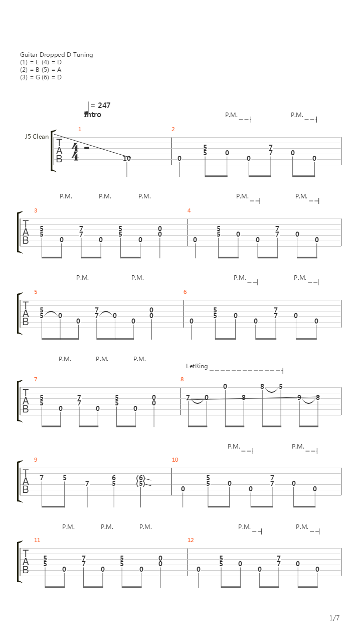 Pulling Strings (Intro)吉他谱