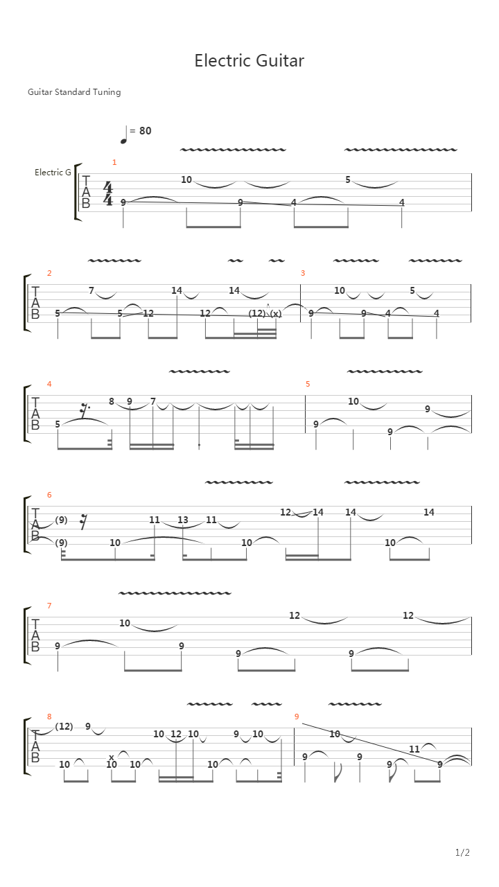 Improvisation (Fig. 9 Two-Note Inventions)吉他谱