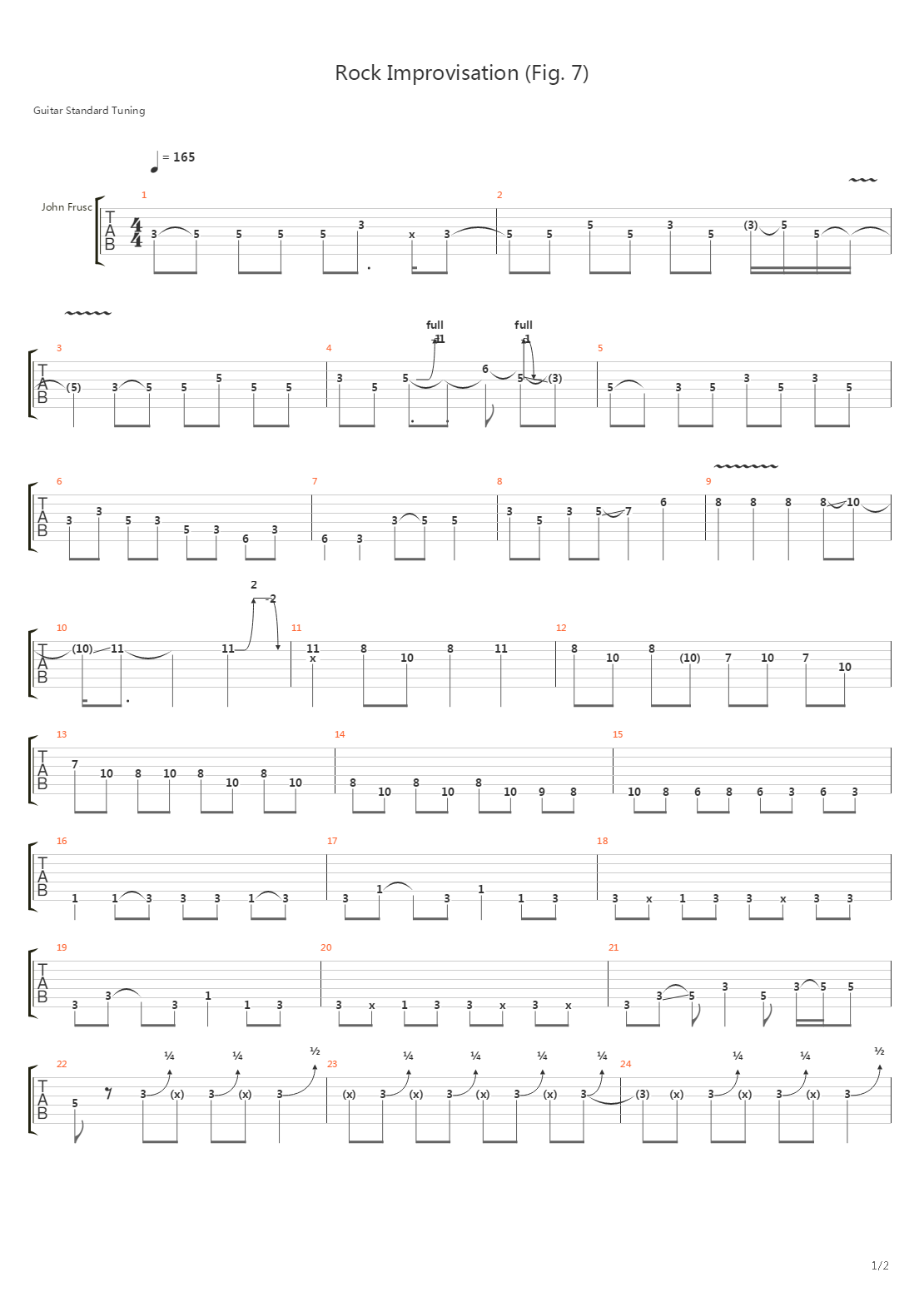Improvisation Rock (Fig. 7)吉他谱