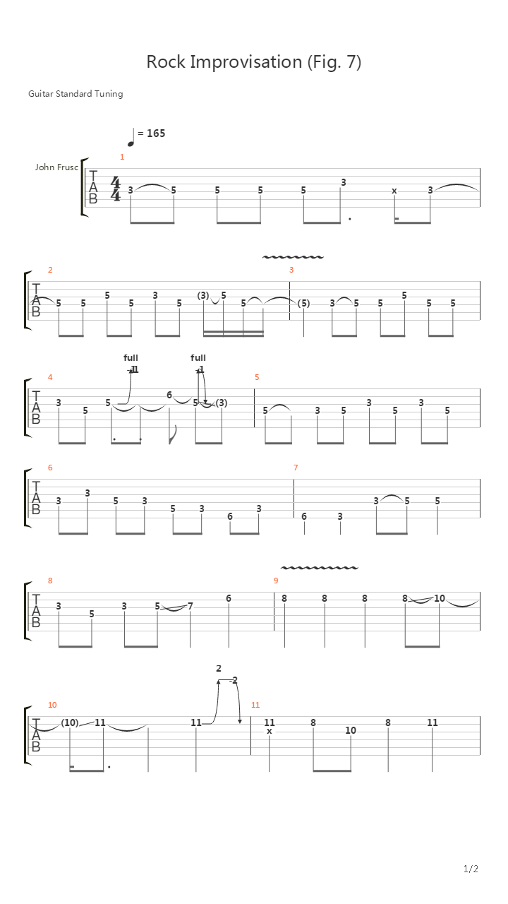 Improvisation Rock (Fig. 7)吉他谱