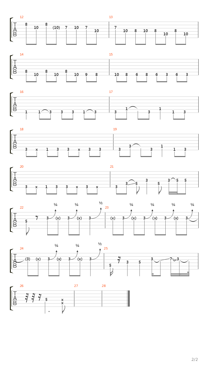 Improvisation Rock (Fig. 7)吉他谱