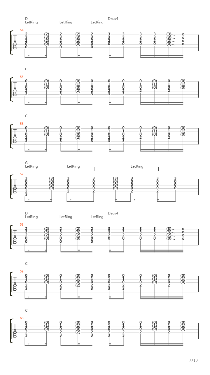 Time Goes Back吉他谱