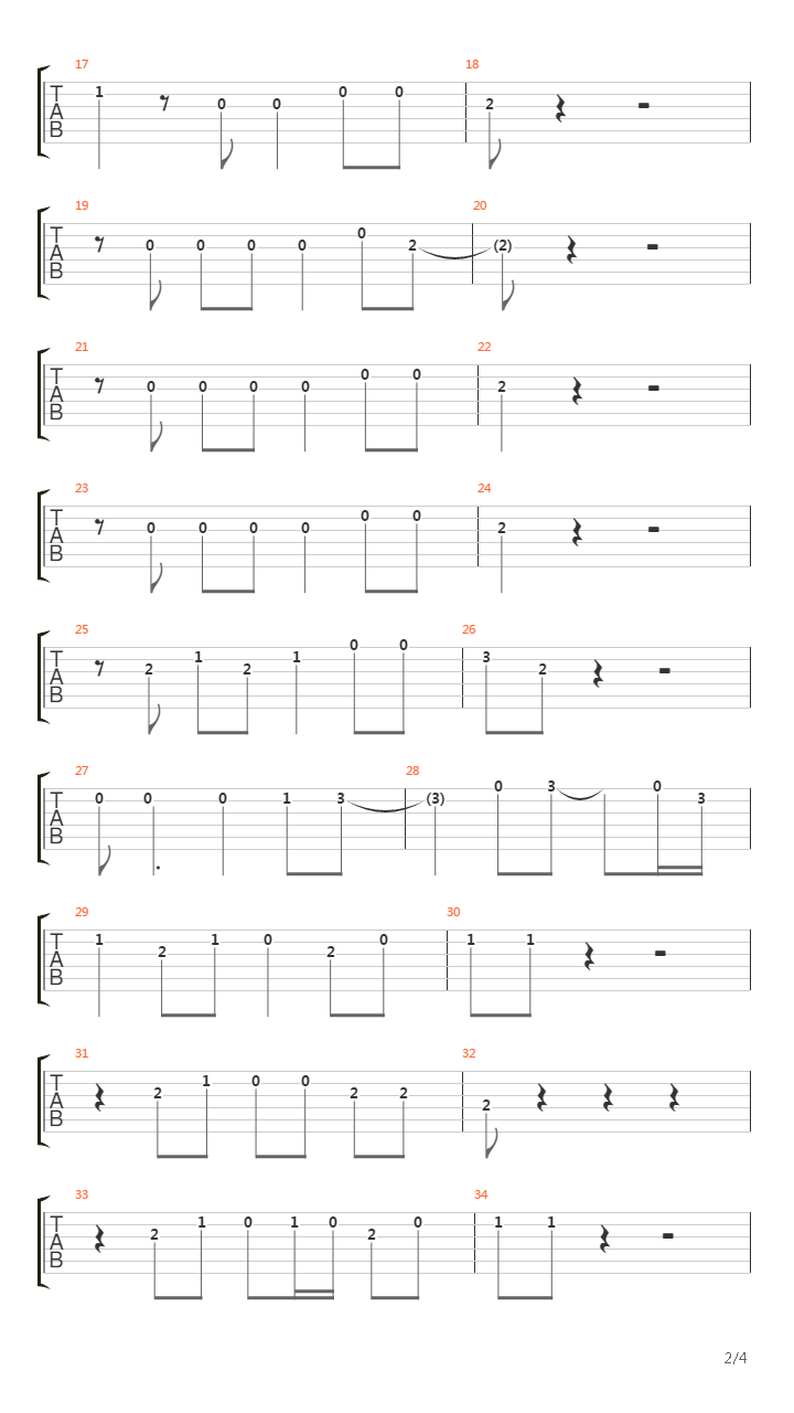 Imagine Guitar 1吉他谱