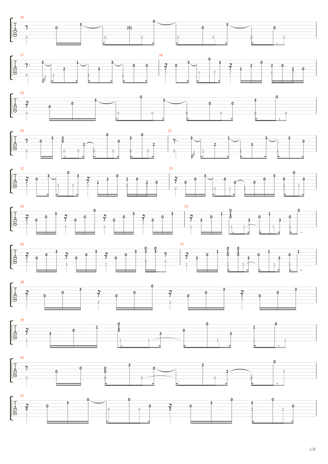 3x5 AsIs Live吉他谱