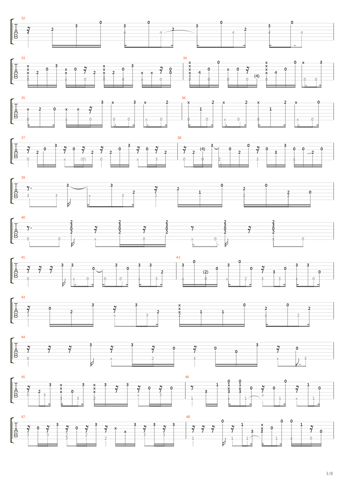 3x5 AsIs Live吉他谱