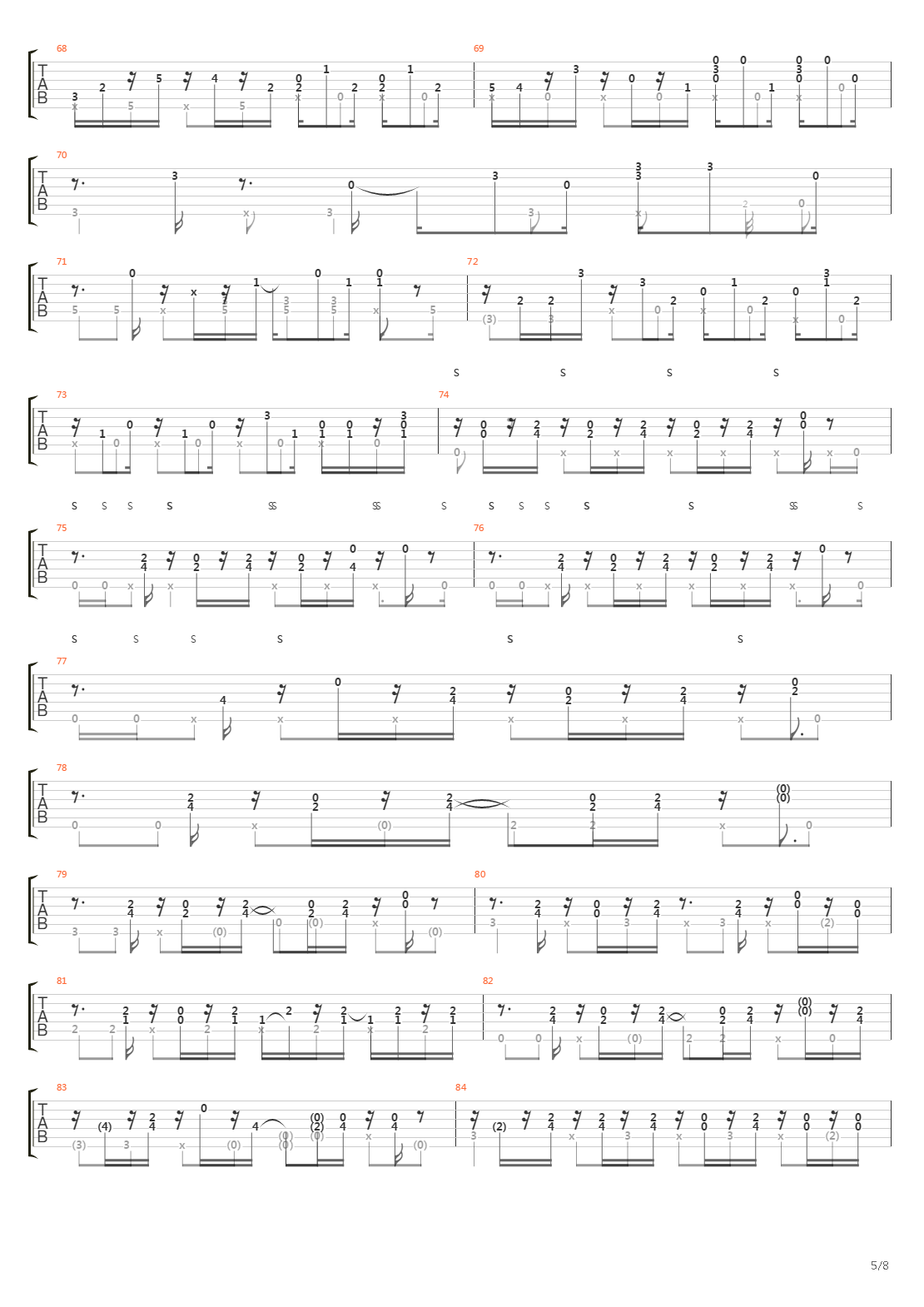 3x5 AsIs Live吉他谱