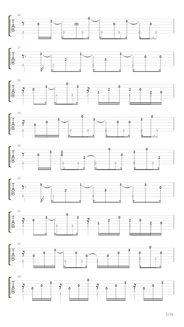 3x5 AsIs Live吉他谱