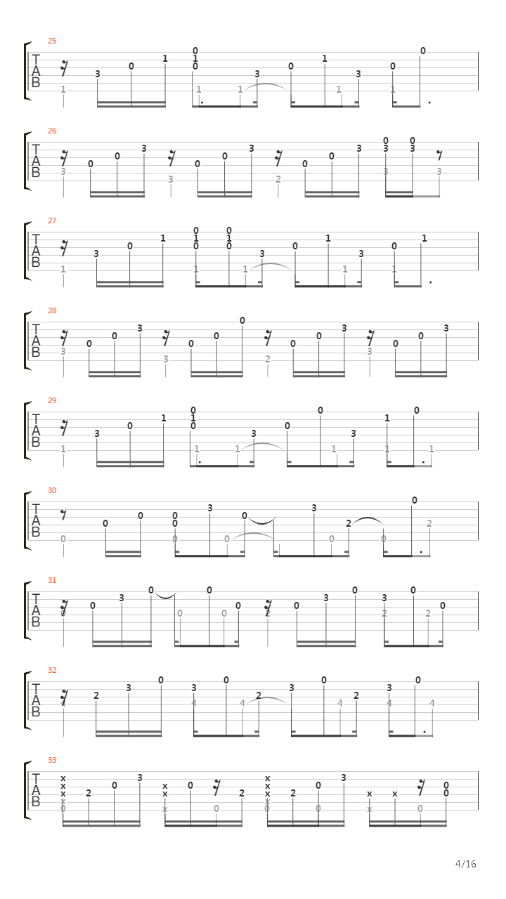 3x5 AsIs Live吉他谱