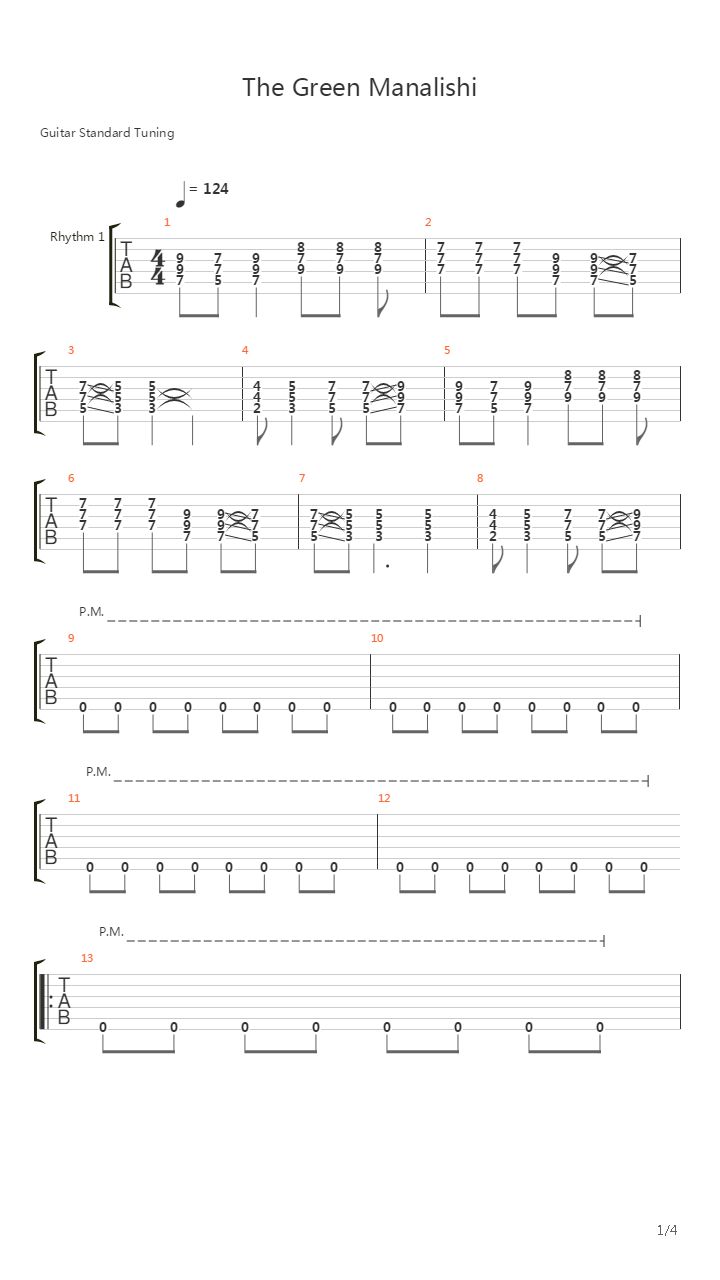 Green Manalishi吉他谱