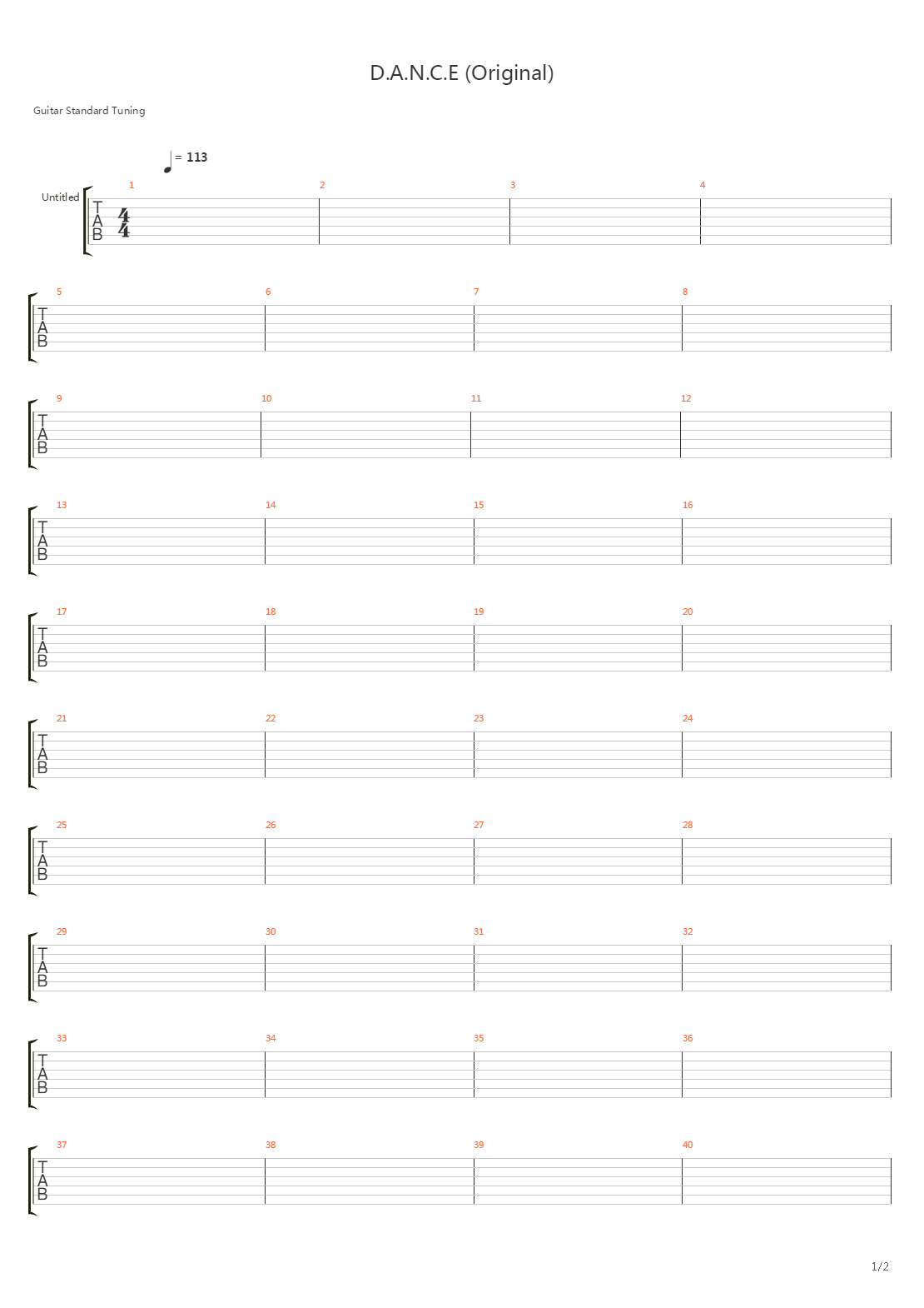 D.A.N.C.E. (Bass Tab)吉他谱