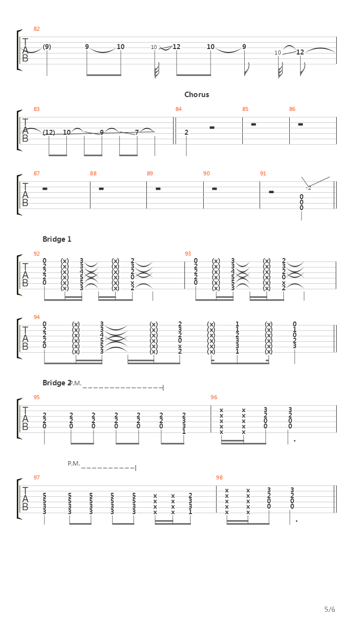 rose吉他谱