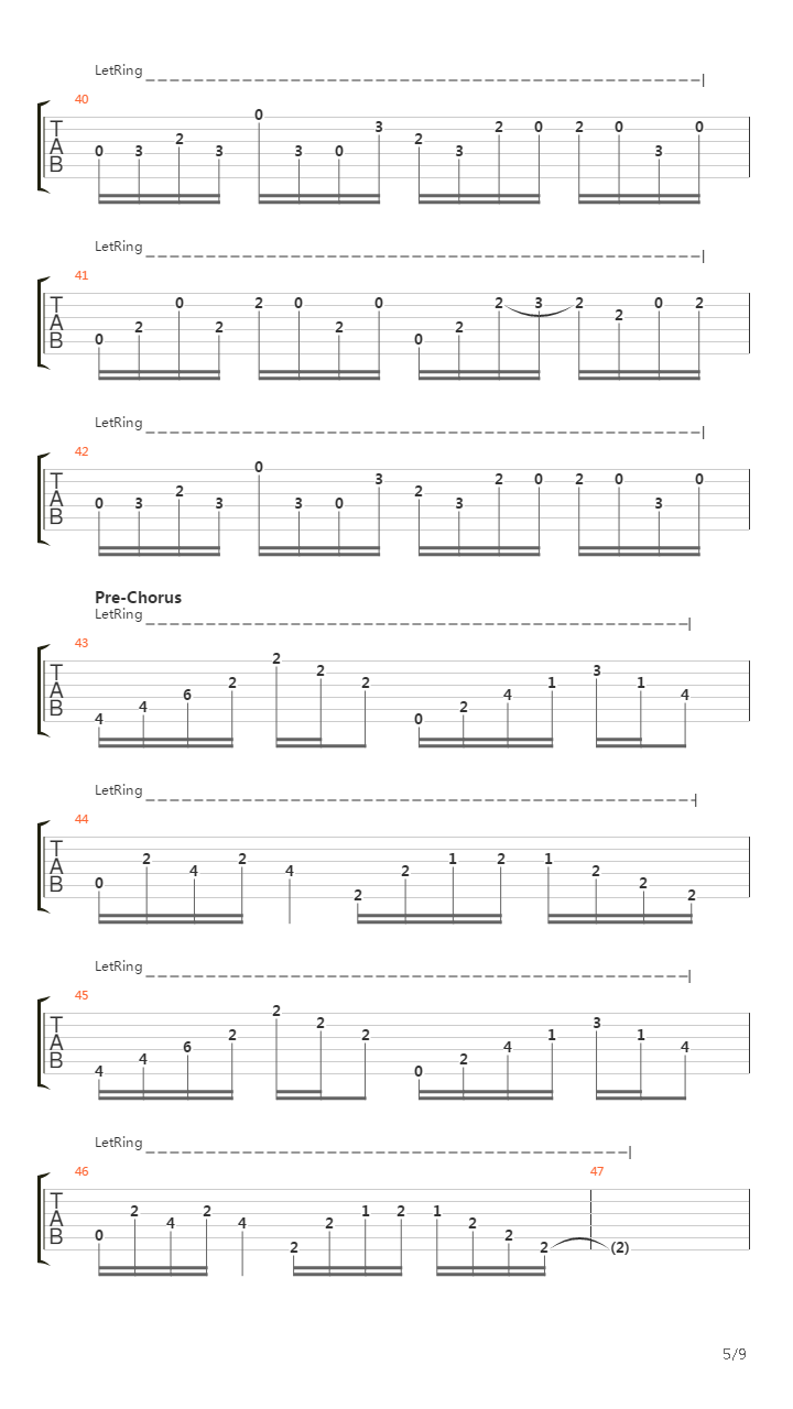 The Act Of Darkening吉他谱