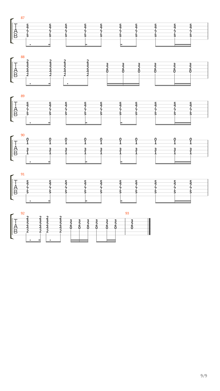 The Act Of Darkening吉他谱