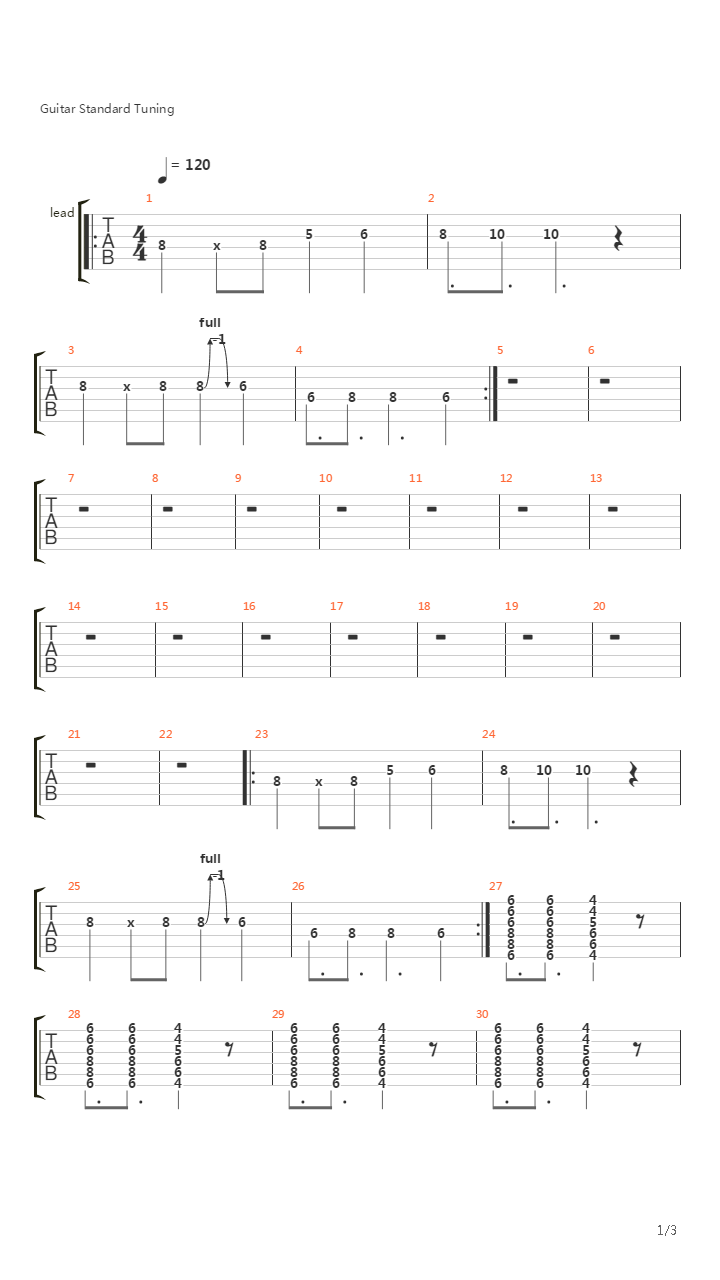 Spiralling吉他谱