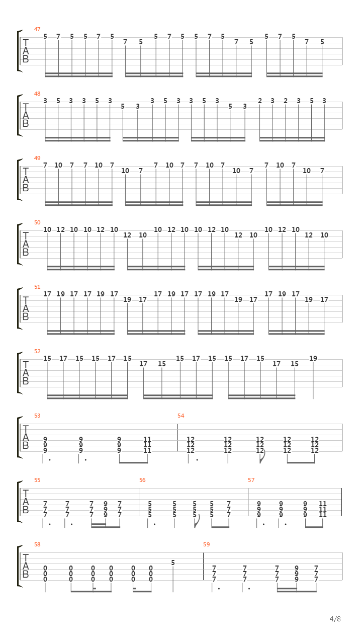 Timber (Metal Version)吉他谱