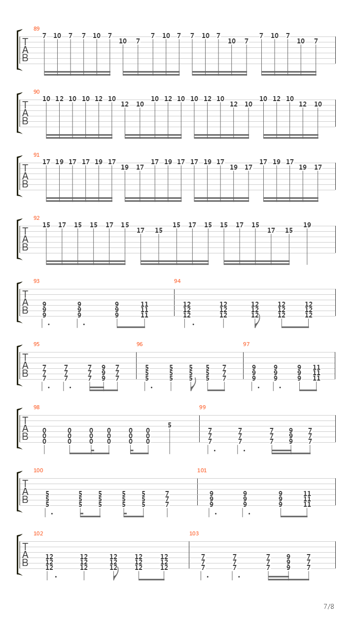 Timber (Metal Version)吉他谱