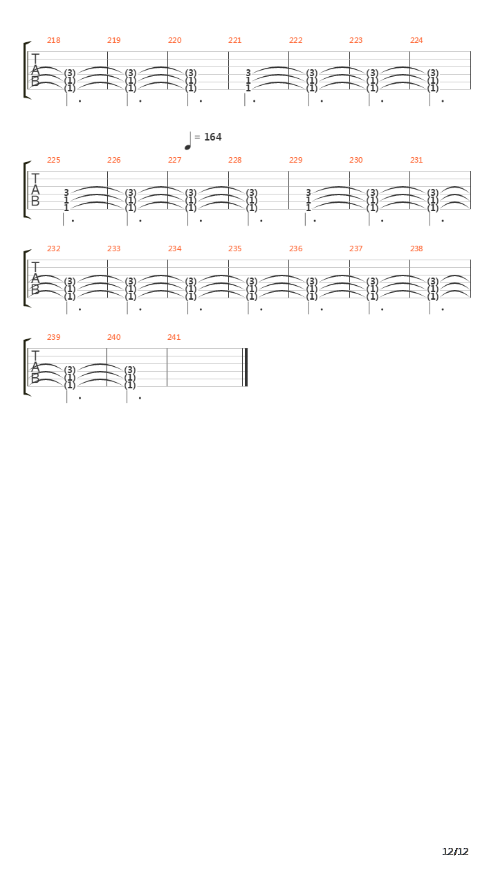 The Element Of One吉他谱