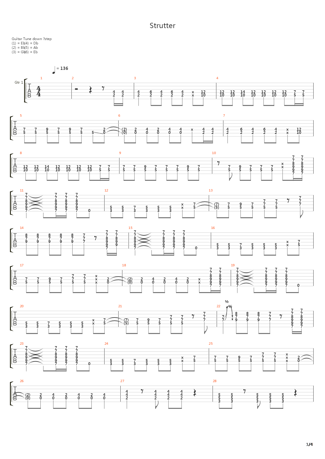 Strutter V2吉他谱