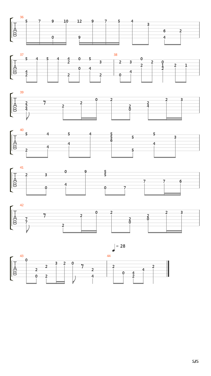 River Flows In You吉他谱