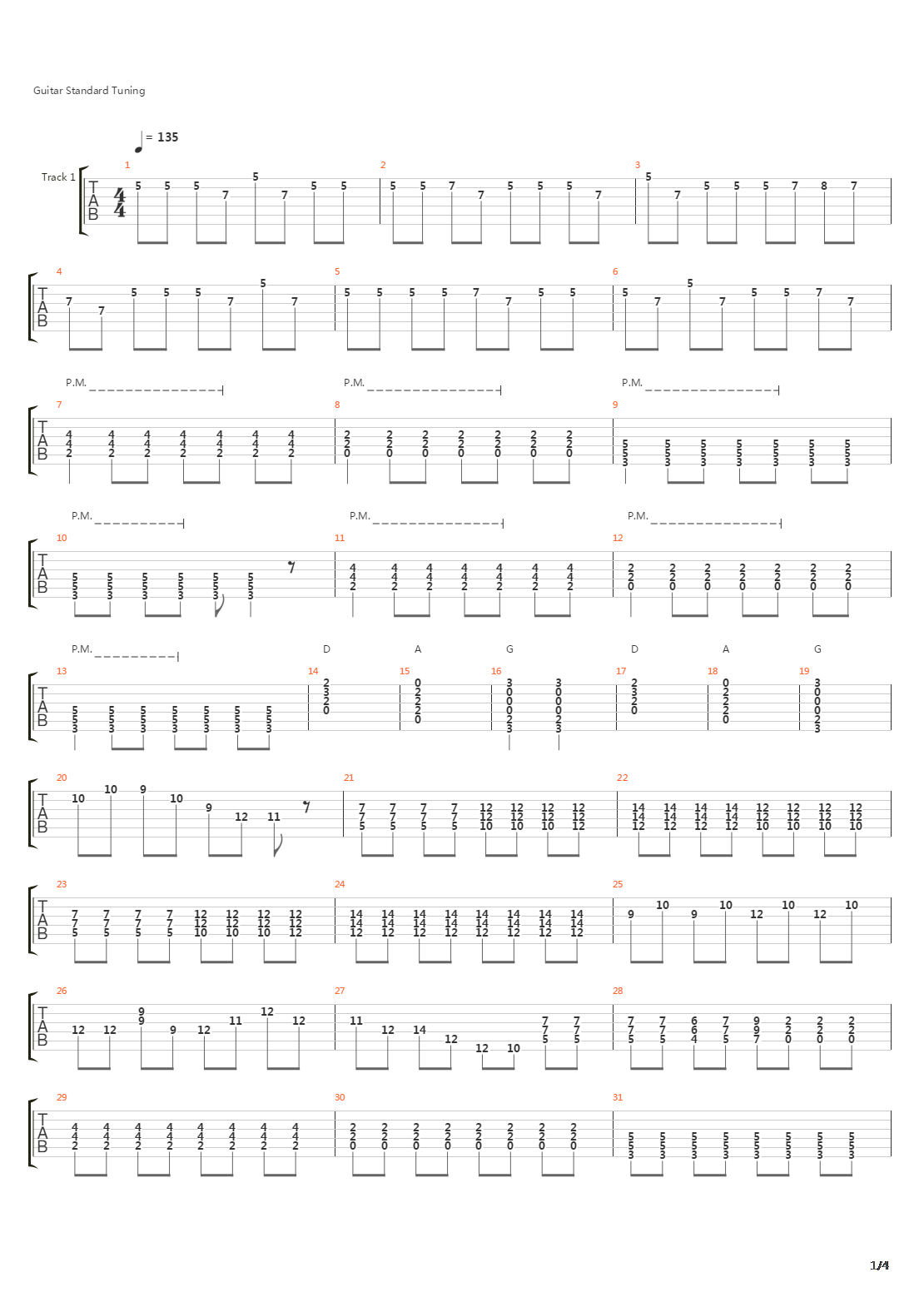 Last Train吉他谱