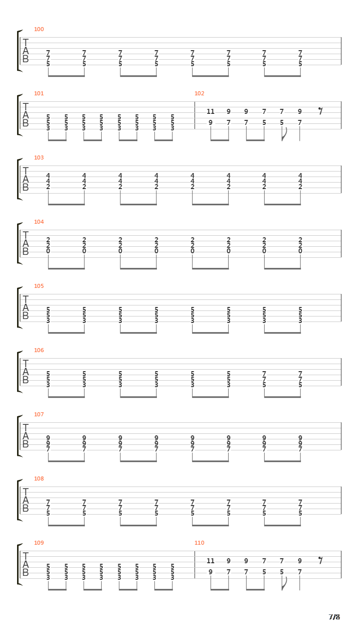 Last Train吉他谱