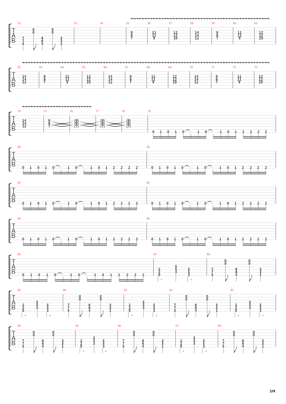 Blame Version 2吉他谱