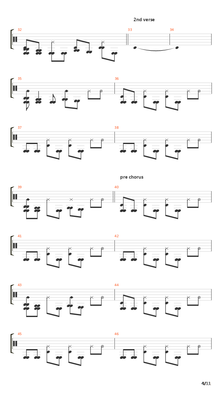 Starting Over吉他谱