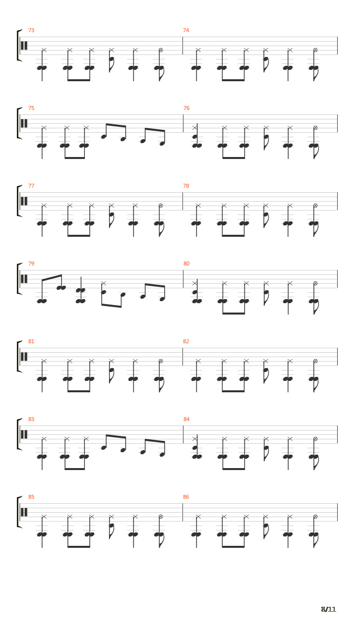 Starting Over吉他谱