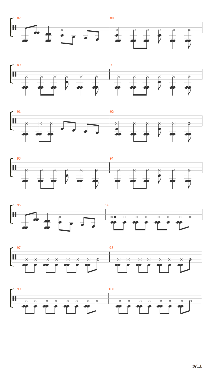 Starting Over吉他谱