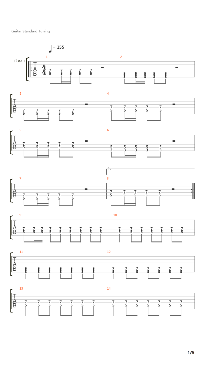 Mierda De Ciudad吉他谱