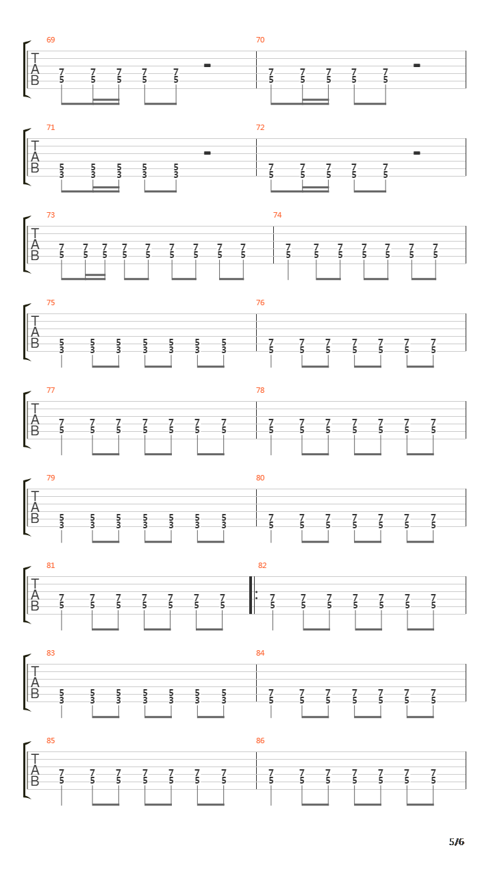 Mierda De Ciudad吉他谱