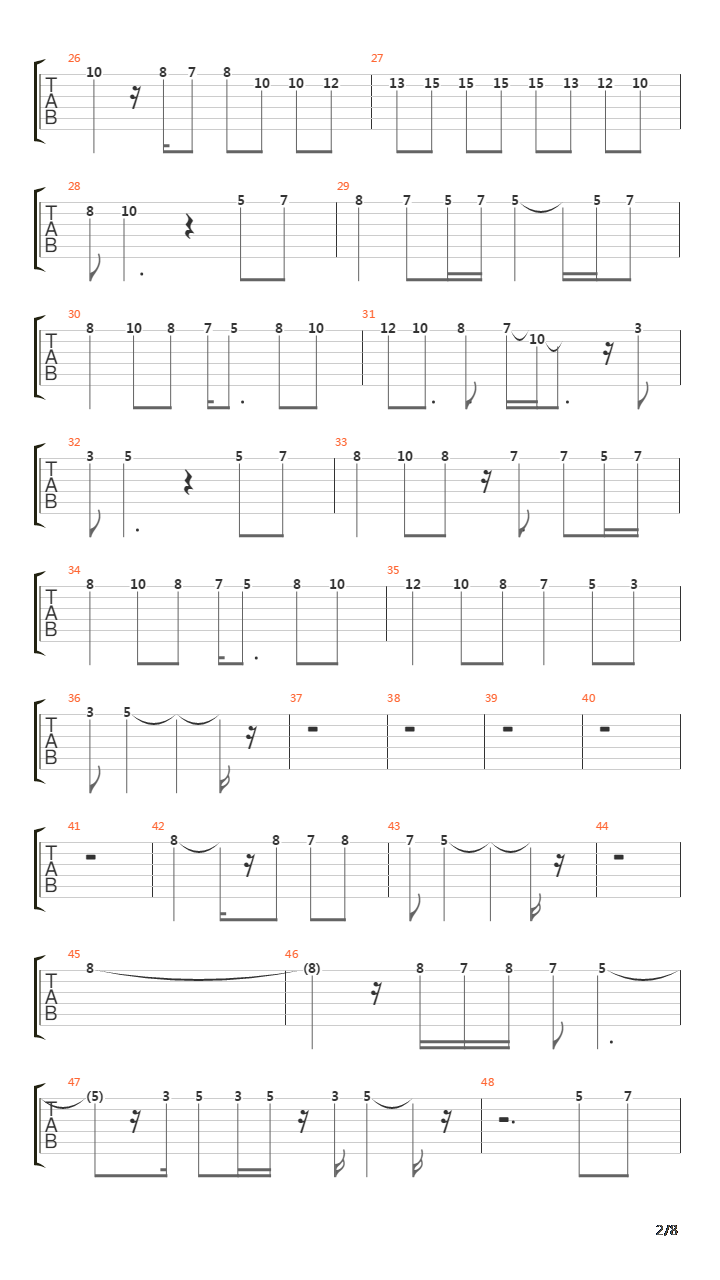 Stairway To Heaven (+ Voice line)吉他谱