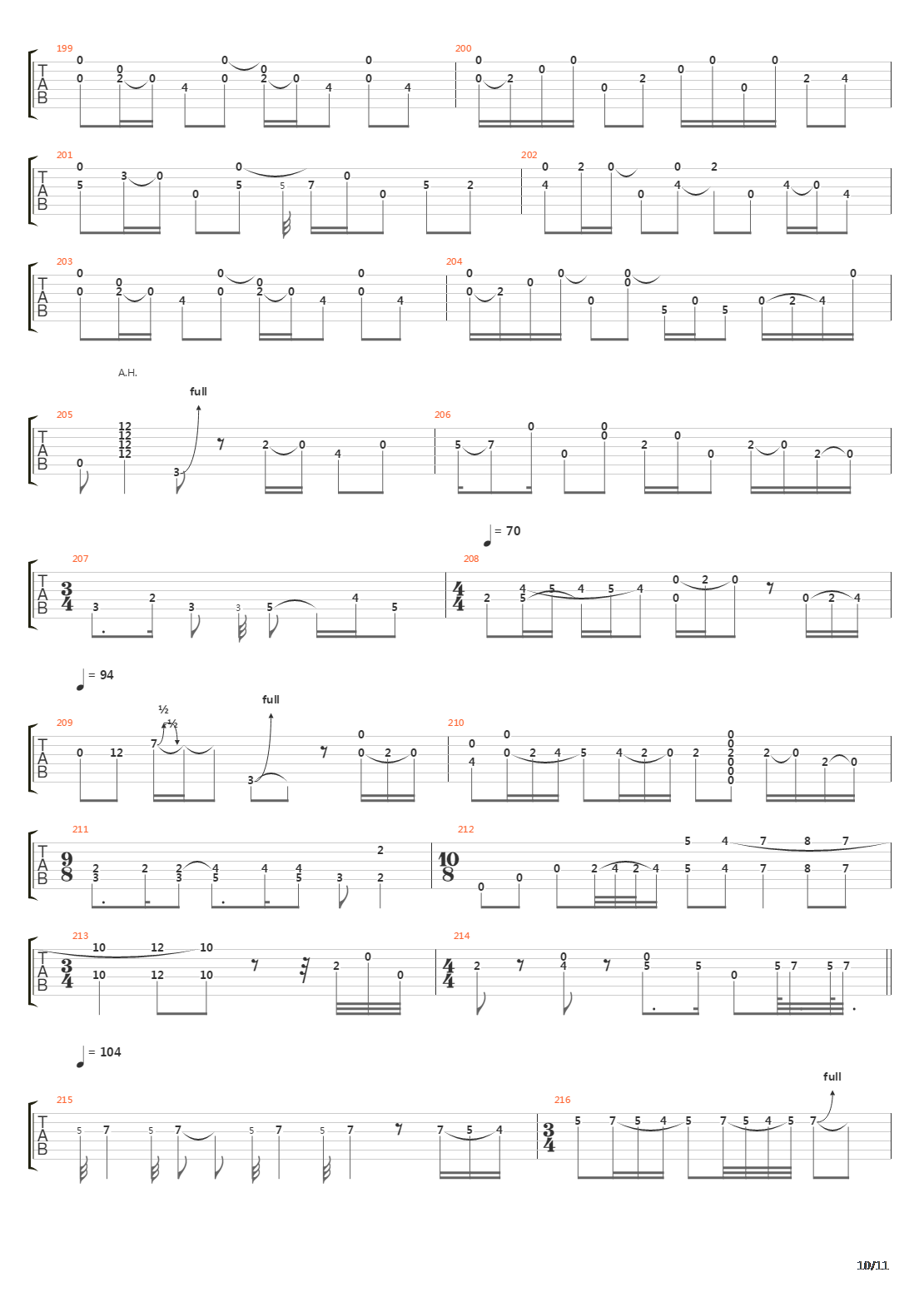 White SummerBlack Mountainside吉他谱