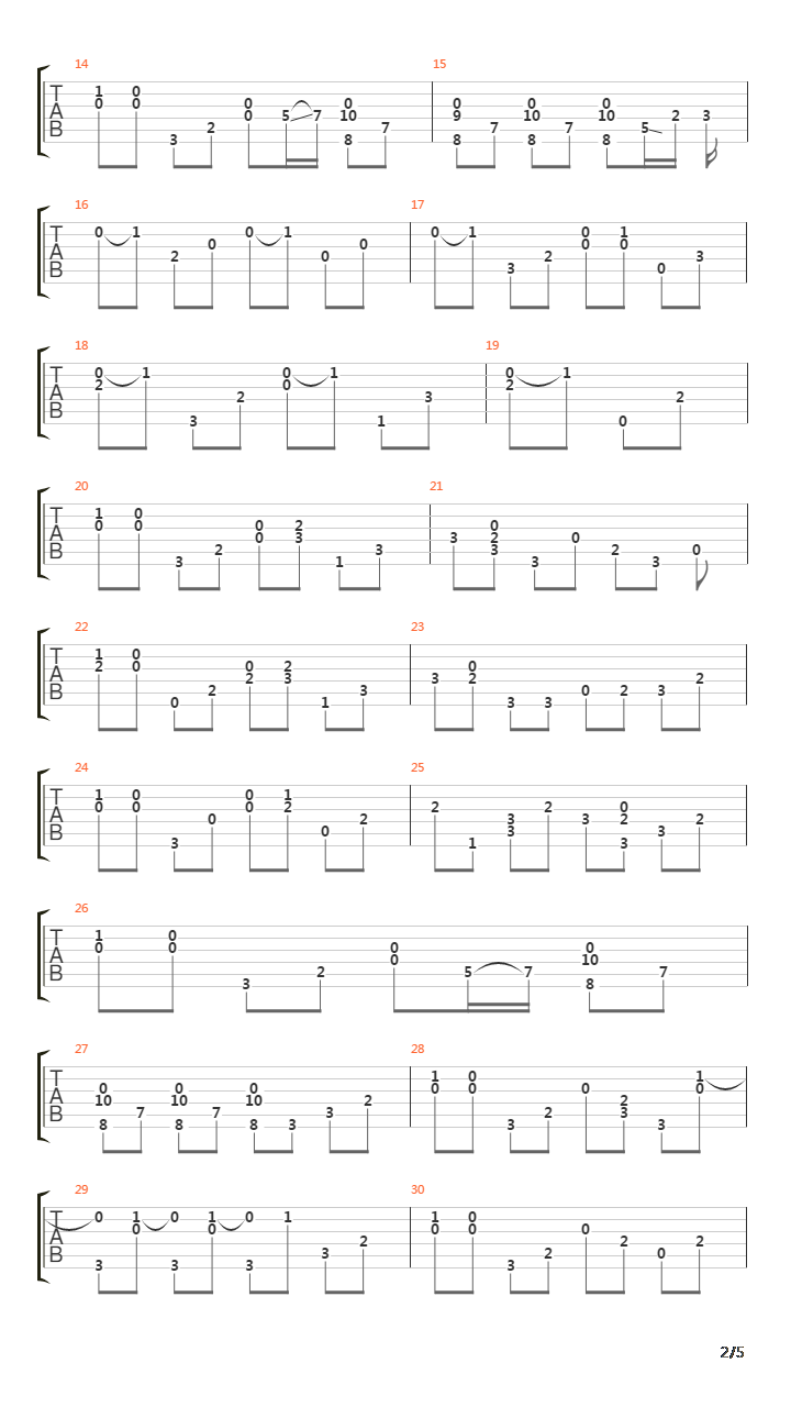 Accordion Bells吉他谱