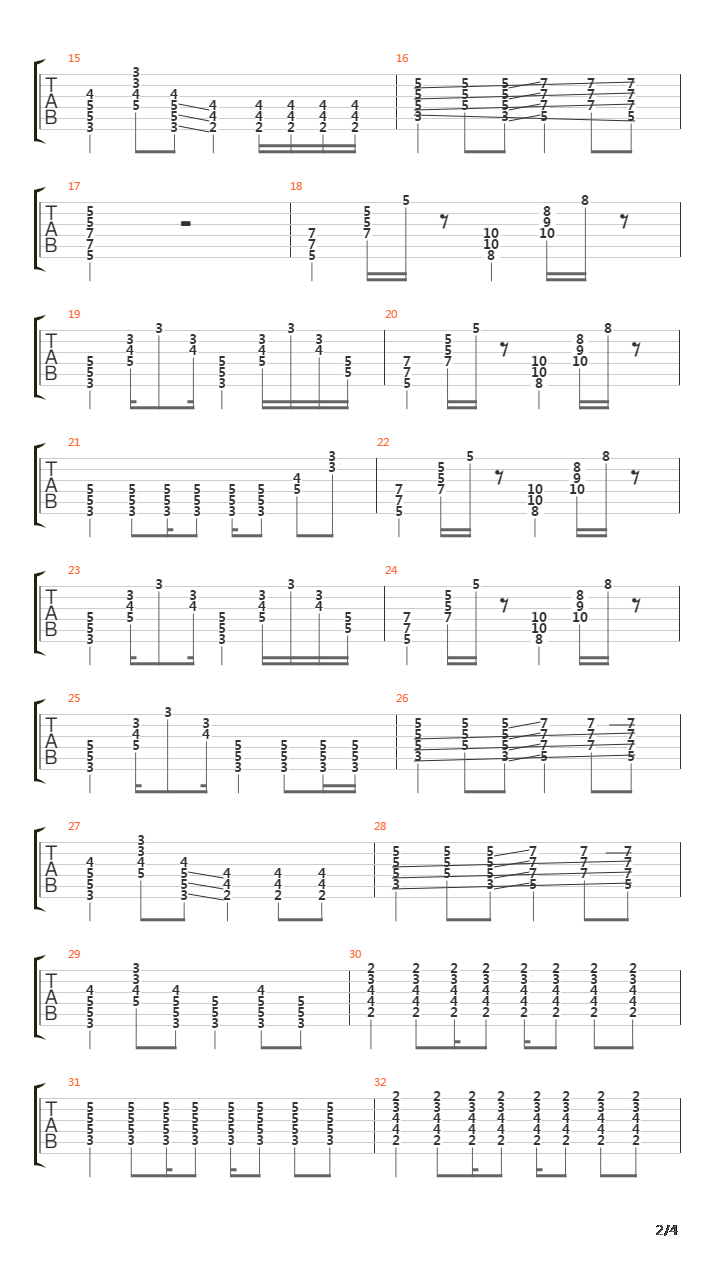 Le Soleil吉他谱