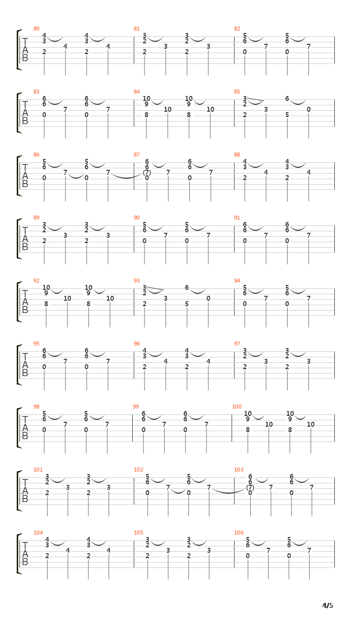 L'eau吉他谱