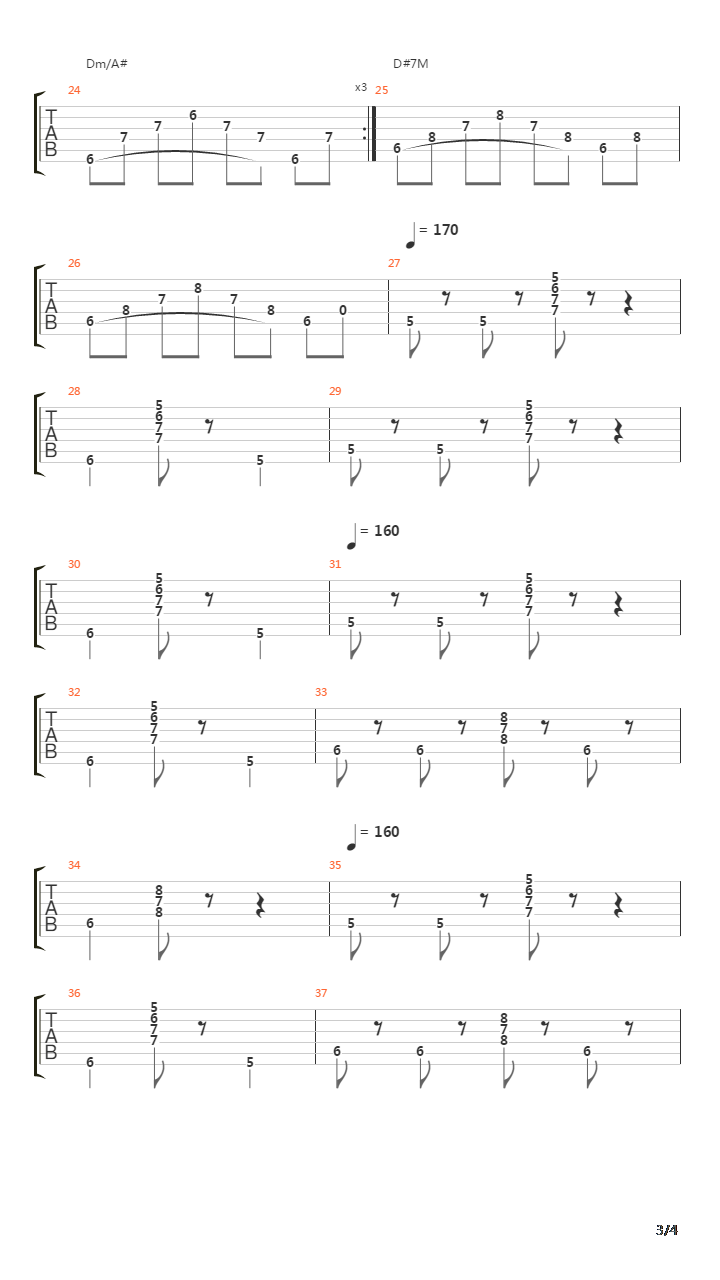 La Phase吉他谱