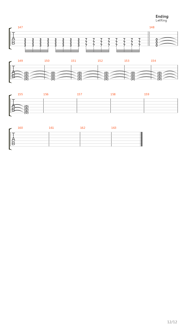 A Line In The Sand吉他谱