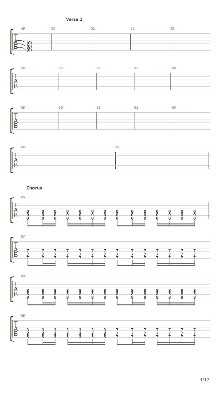 A Line In The Sand吉他谱