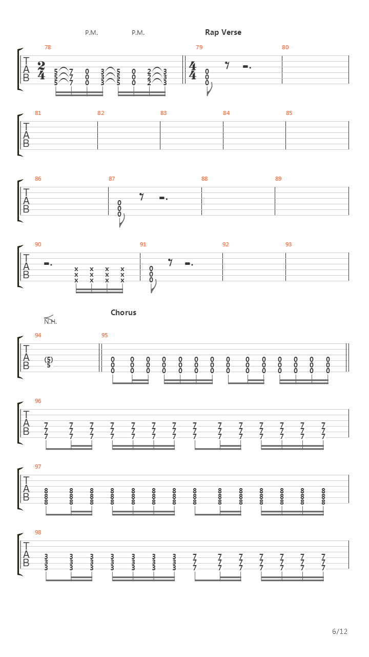 A Line In The Sand吉他谱