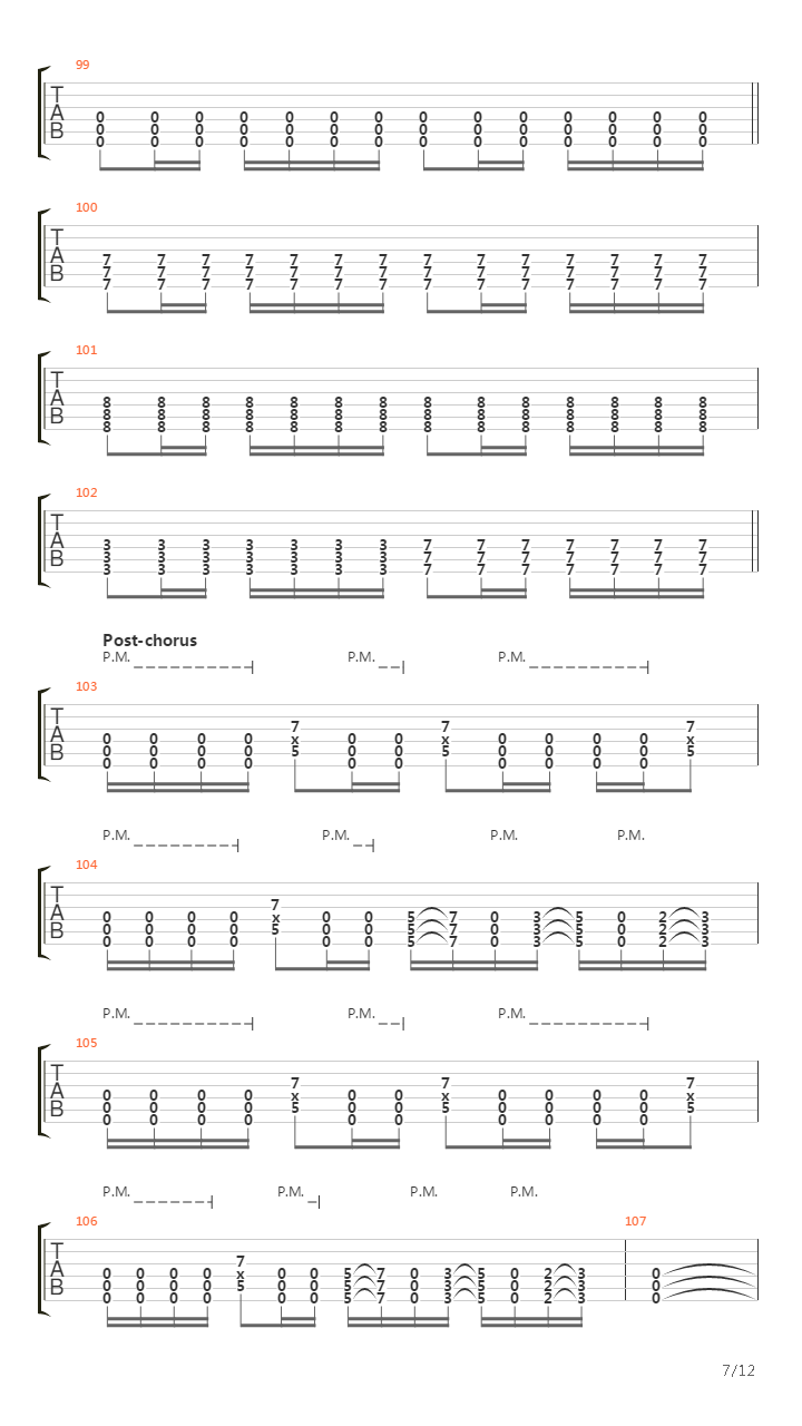 A Line In The Sand吉他谱