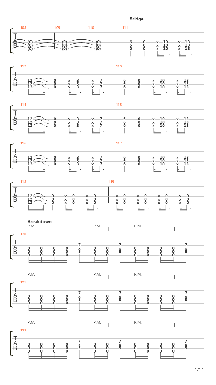 A Line In The Sand吉他谱