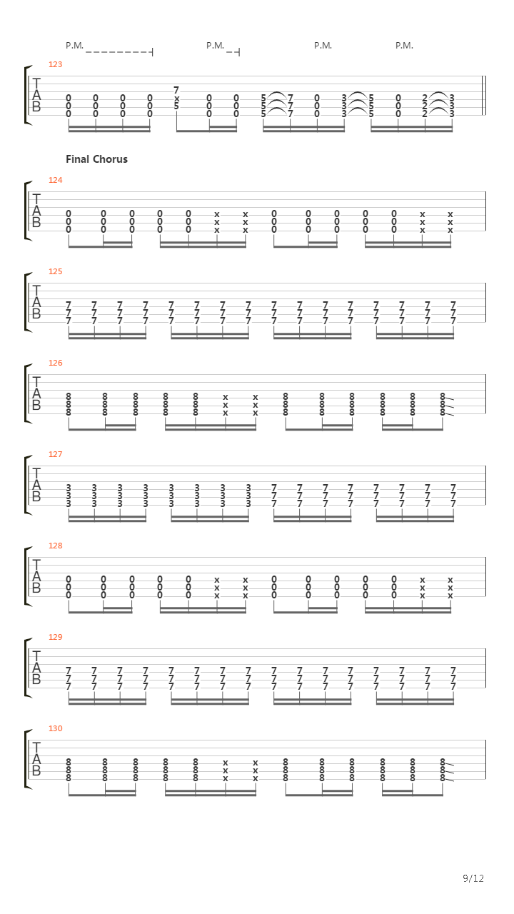 A Line In The Sand吉他谱