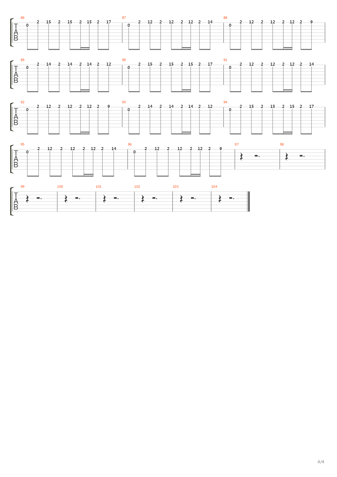 Pale吉他谱