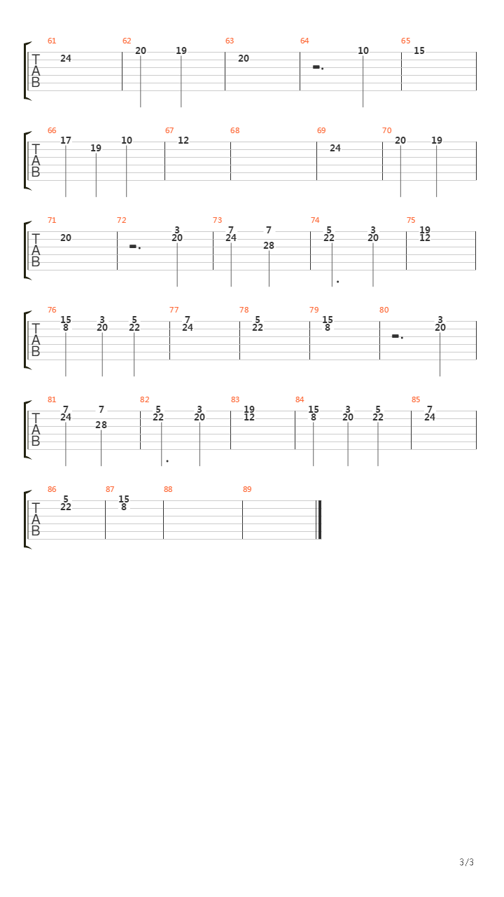 The Messenger - 12吉他谱