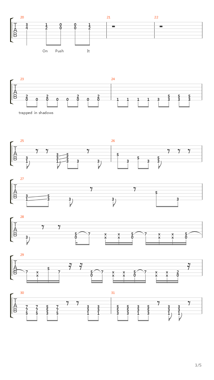 Pyromite吉他谱