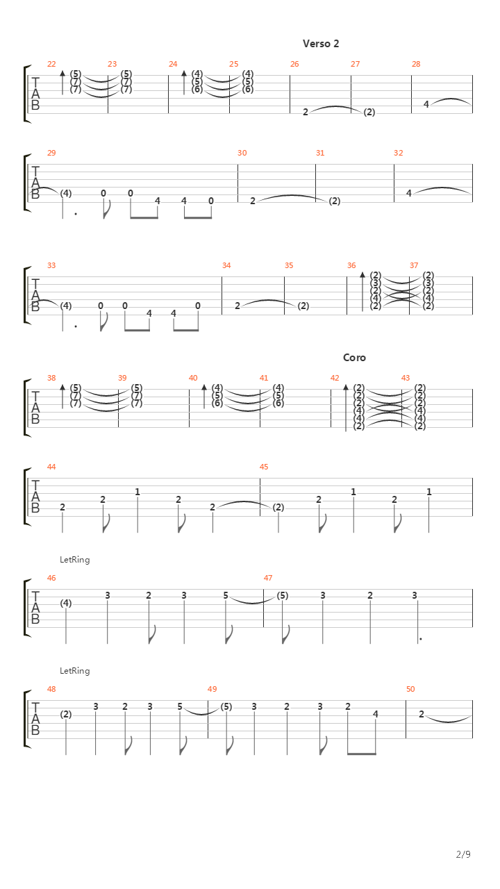 Nada Nuevo Bajo El Sol (2 Guitarras)吉他谱