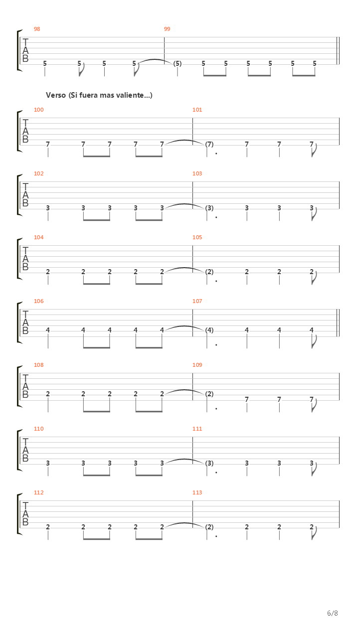 Nada Nuevo Bajo El Sol Guitar吉他谱