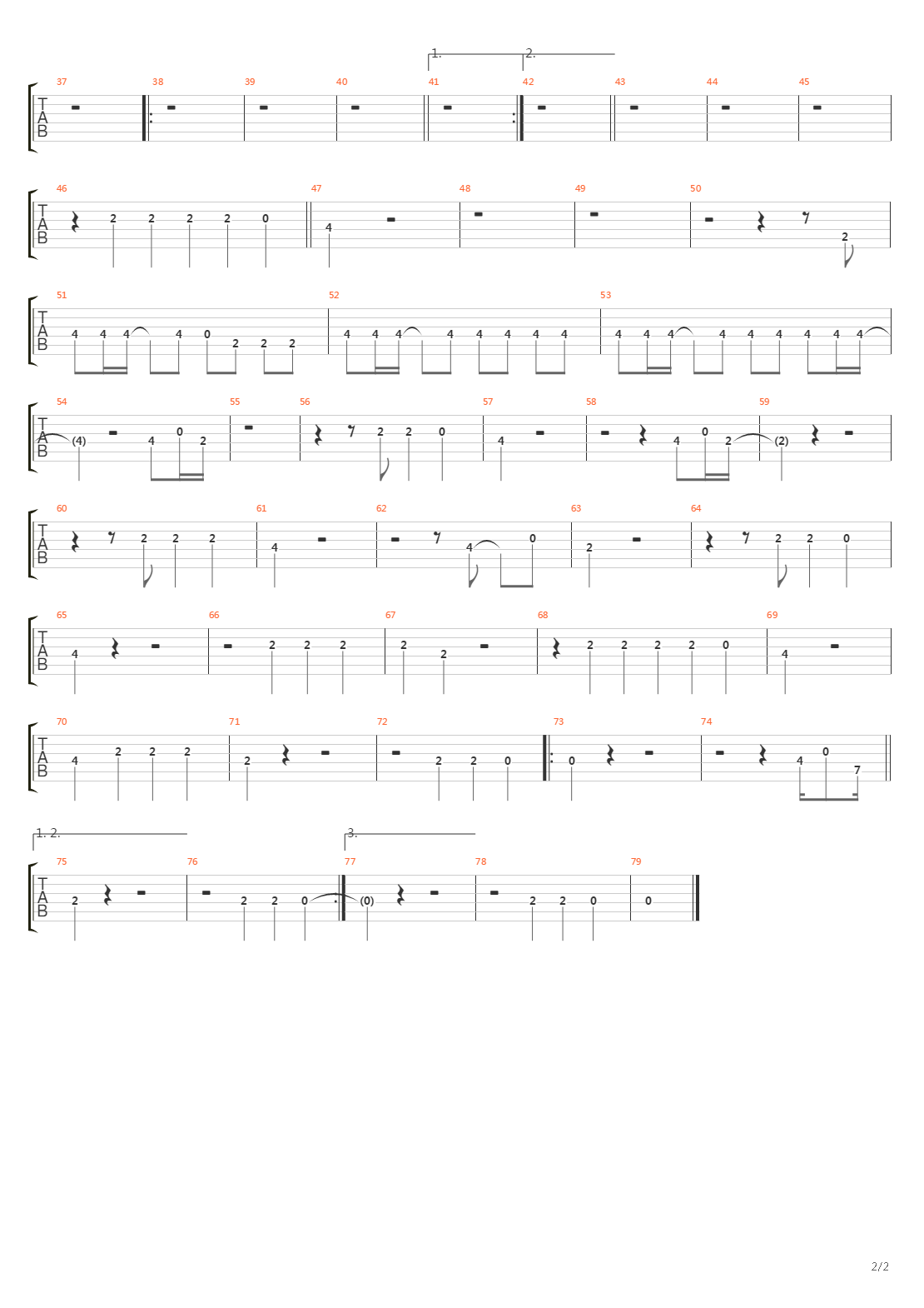 Fatigante吉他谱
