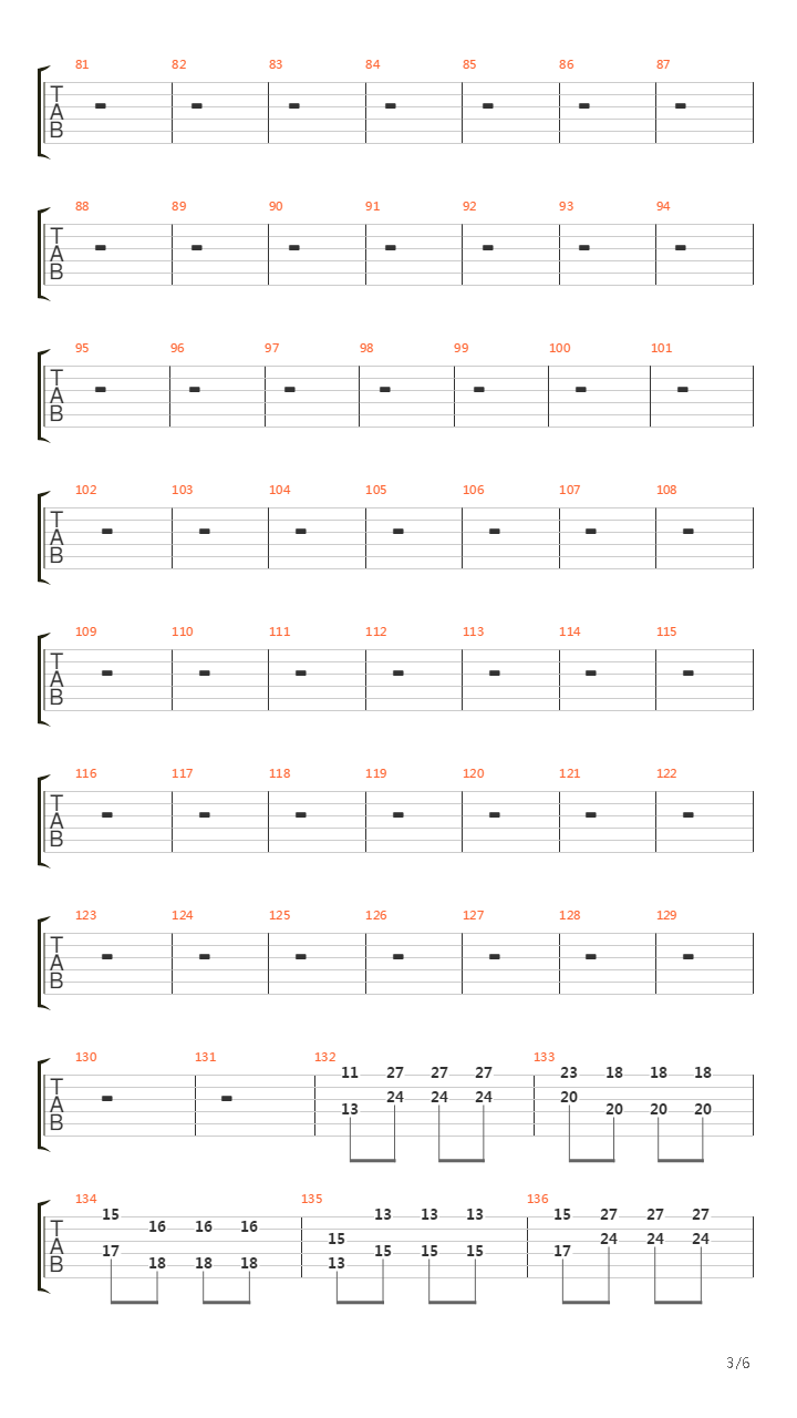 5th Symphony Solo吉他谱